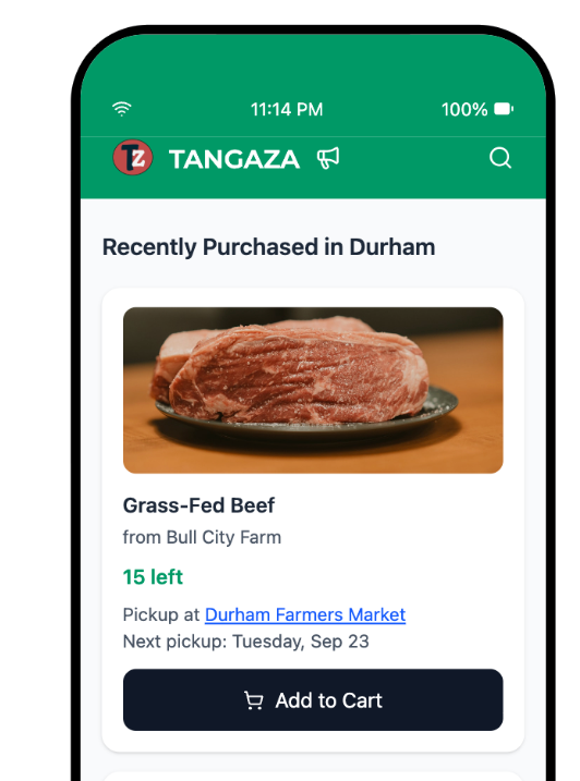 picture of a view of the online marketplace